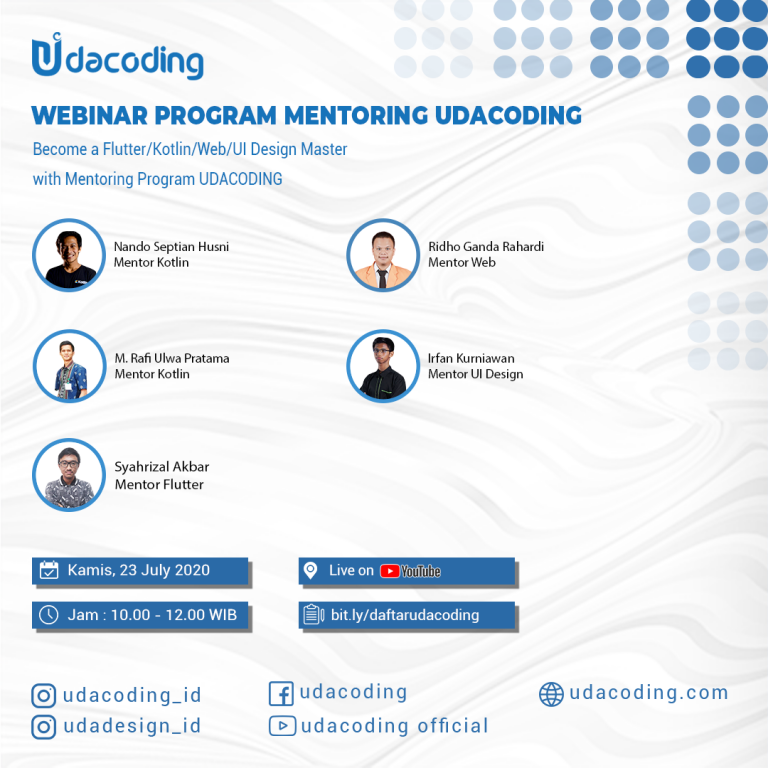 Webinar Udacoding – Program Mentoring