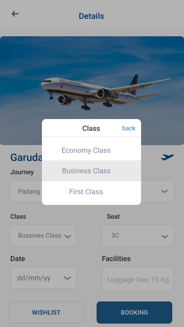 Make Simple Flight Ticket Details (App Travel)