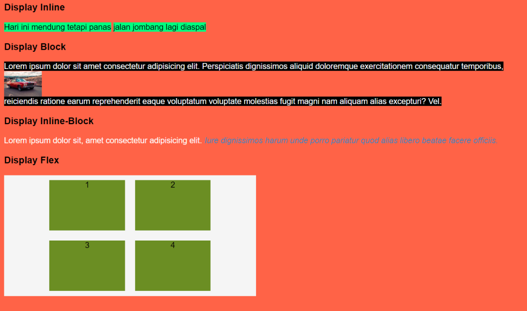 Mengenal Display Properti Pada CSS – Baraja Coding